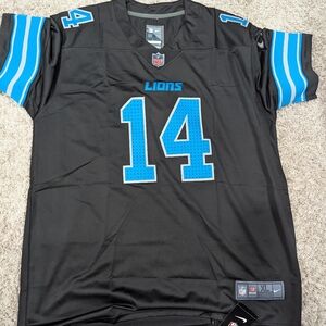 Lions Black and Blue Men's Jersey 14 St. Brown